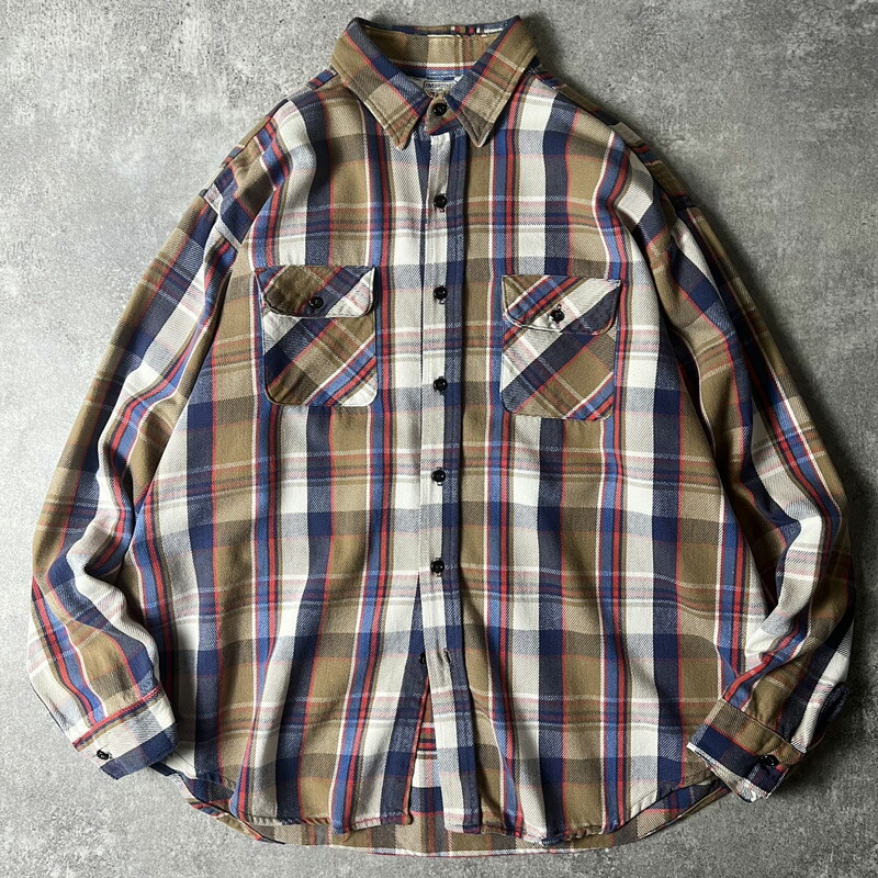 楽天市場】70s 80s USA製 FIVE BROTHER チェック 長袖 ヘビー