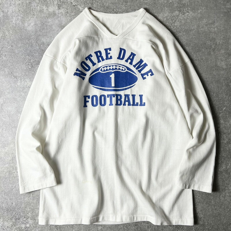 楽天市場】70s 80s 金タグ USA製 RUSSELL 3段 プリント フットボール T