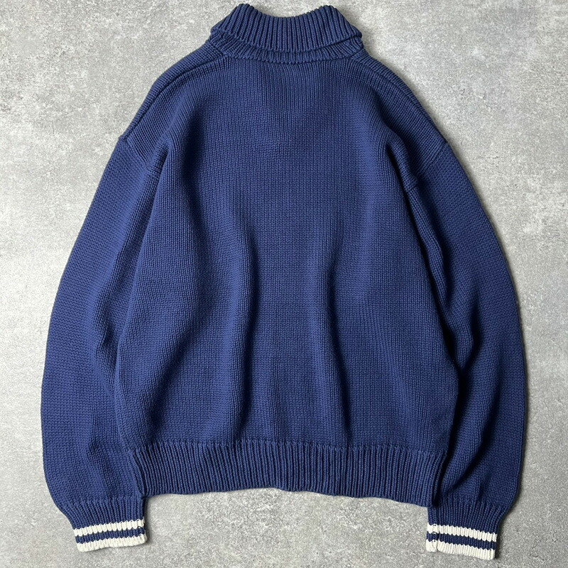 楽天市場】90s 巨人タグ J.CREW ショールカラー コットン ニット