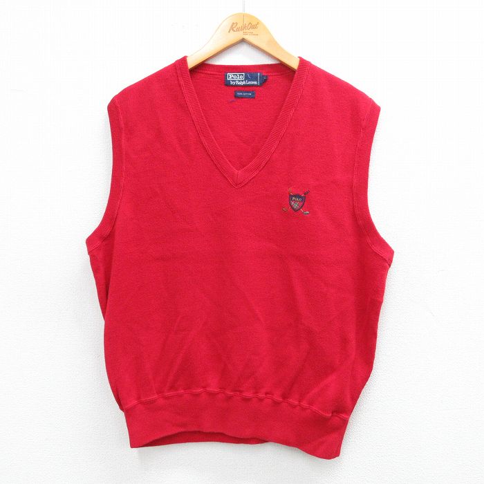 楽天市場】ラルフローレン ベスト（カラーレッド）（ベスト・ジレ