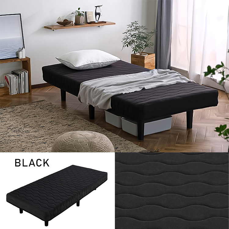 楽天市場】脚付きマットレス シングル ベッド シングル 脚付きコイル