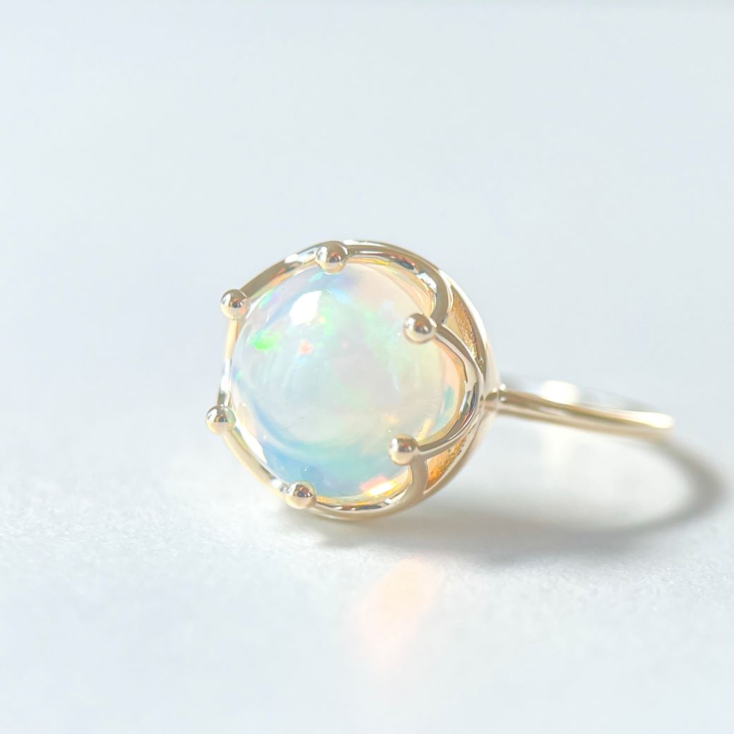 楽天市場】K10 クラウン オパール リング送料無料 10金 K10イエロー