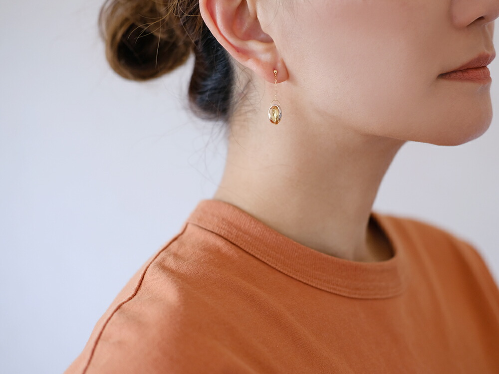 楽天市場】K18/Pt トリニティ ピアス レディース 18k K18 18金