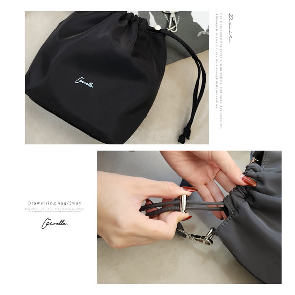 楽天市場】2way ショルダー 巾着 斜めがけ ショルダーバッグ バッグ