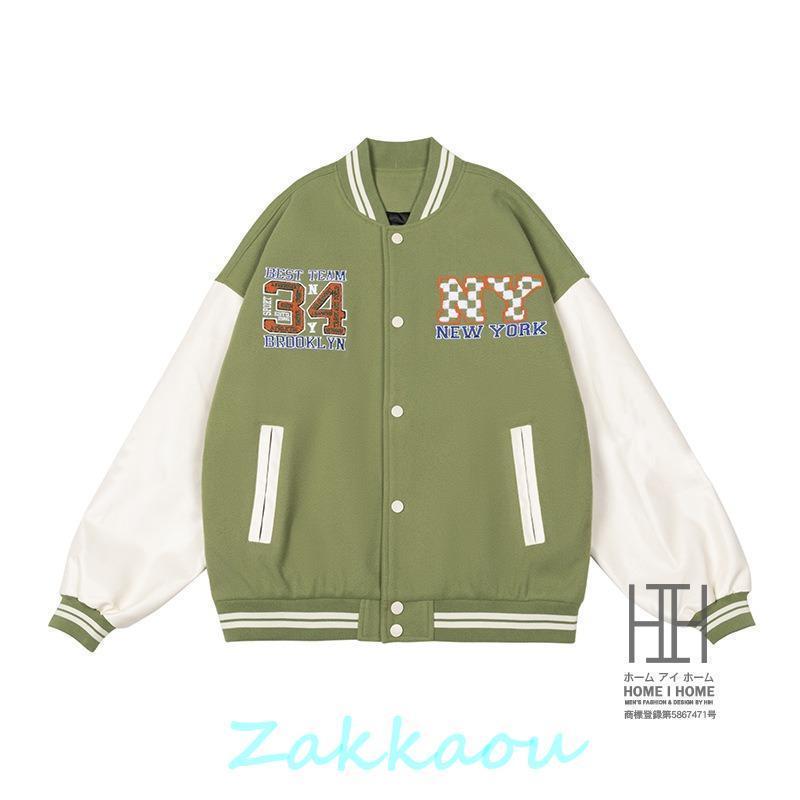 楽天市場】ジャケット スタジャン メンズ グリーン 赤 革ジャン 革