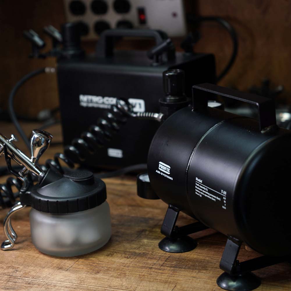 楽天市場】PROFIX AIR-SYSTEMS エアブラシ用エアータンク T-25 2.5L