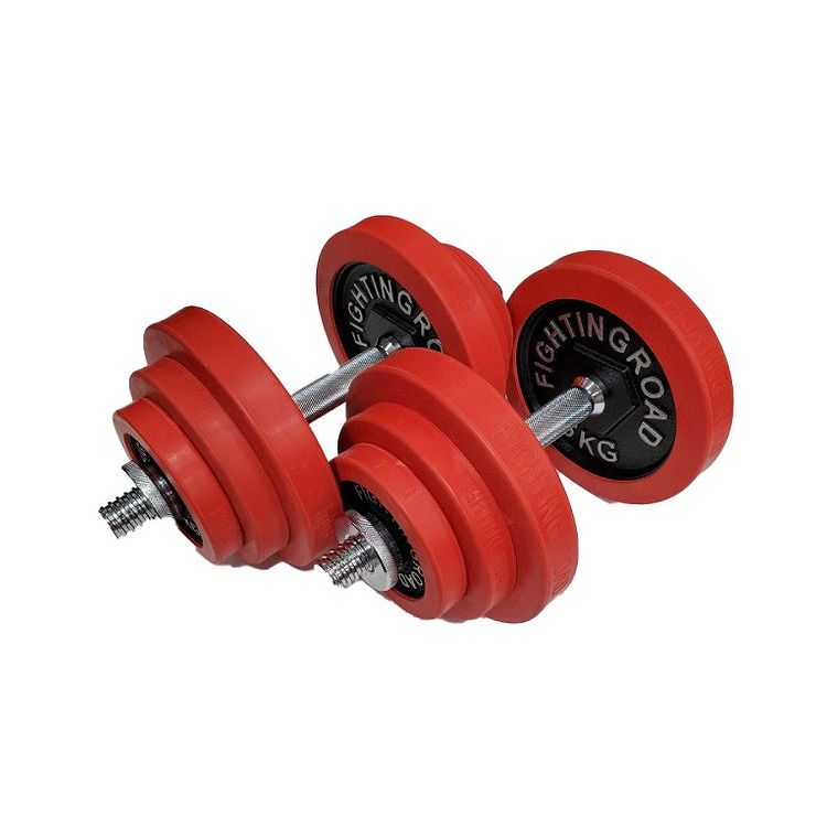 角型プレート】計50kg バーベルにもなるダンベル 25kg×2個セット A1 角