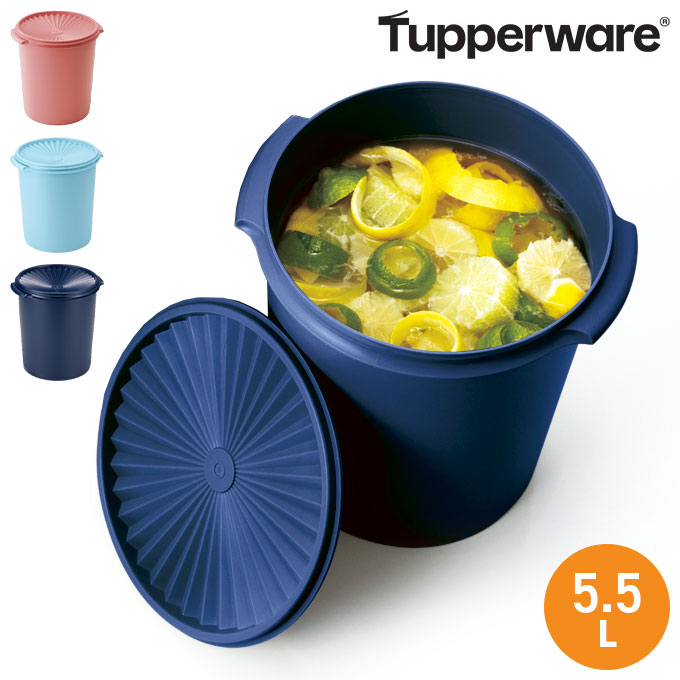 Tupperwareマキシデコレータ5.5L保存容器 ネイビーパープル2個セット
