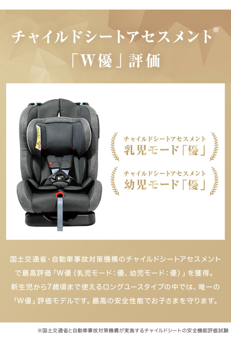 楽天市場】リーマン カイナS2 チャイルドシート 新生児から7歳 国交省W