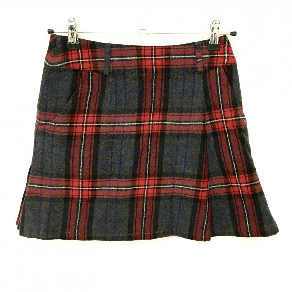 Munsingwear 赤と黒のチェック スカート 【11サイズ】 ゴルフウェア