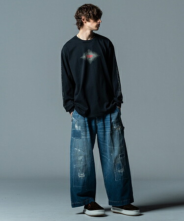 楽天市場】【glamb(グラム)】Grunge Stich Painter Pants グランジ