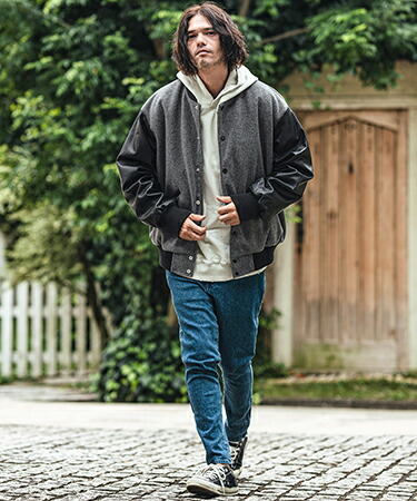 楽天市場】【CAMBIO(カンビオ)】 メルトンPU切り替えルーズシルエット