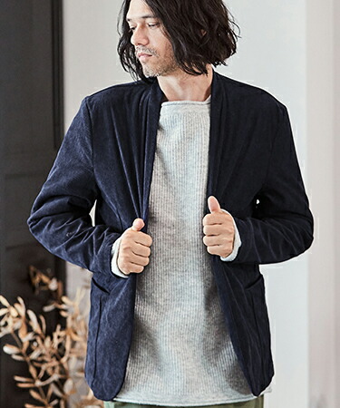 楽天市場】【CAMBIO(カンビオ)】コーデュロイノーカラージャケット