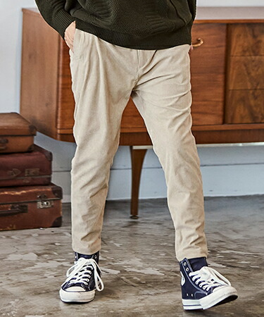 楽天市場】【CAMBIO(カンビオ)】コーデュロイテーパードパンツ : CAMBIO