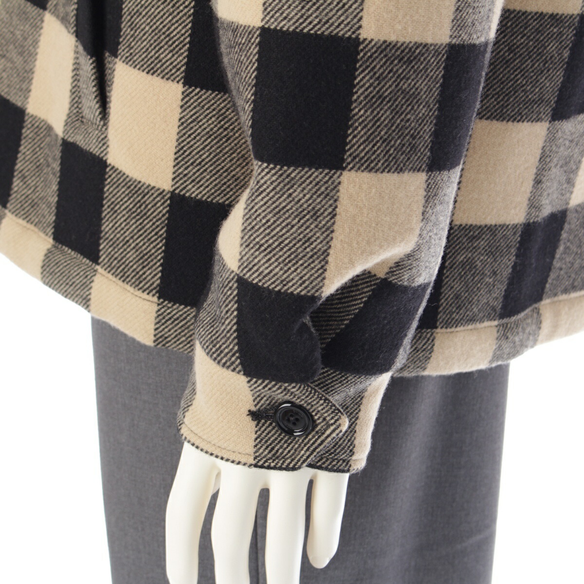 楽天市場】セリーヌ CELINE 24AW ウール ロゴフード付き チェック