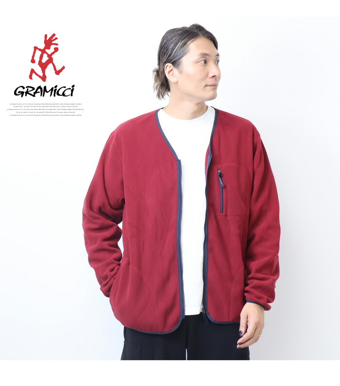 楽天市場】GRAMICCI グラミチ フリースカーディガンジップアップ