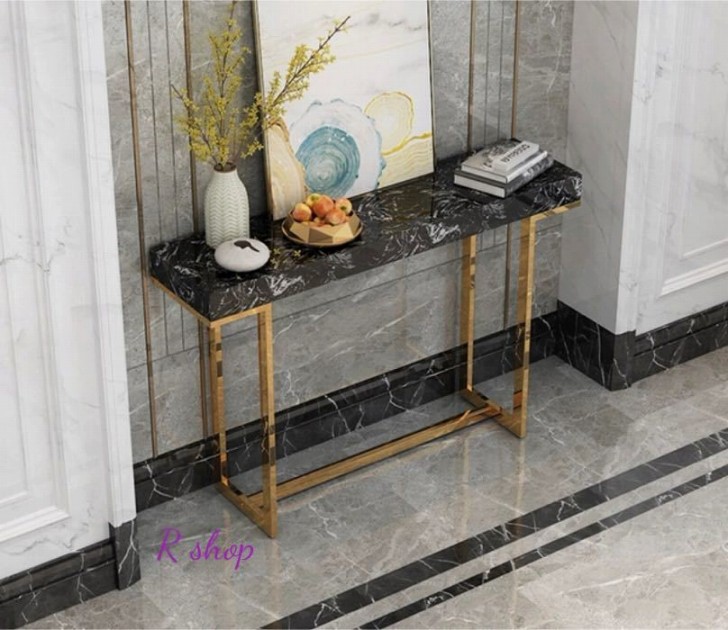 Pリン☆管27☆イタリア製☆アンティーク☆天板大理石☆コンソール