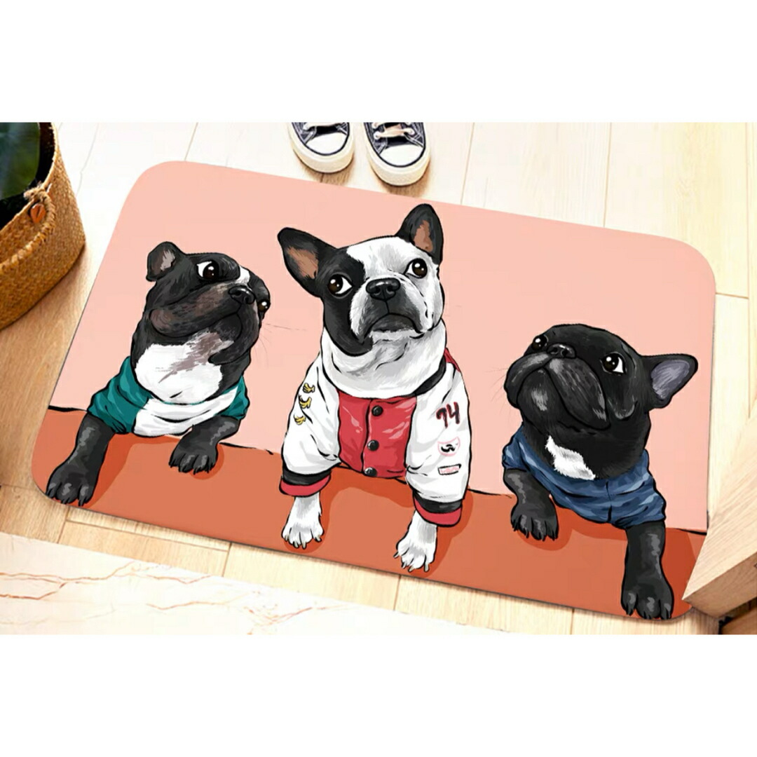 楽天市場】フレンチ ブルドッグ 玄関 マットの通販