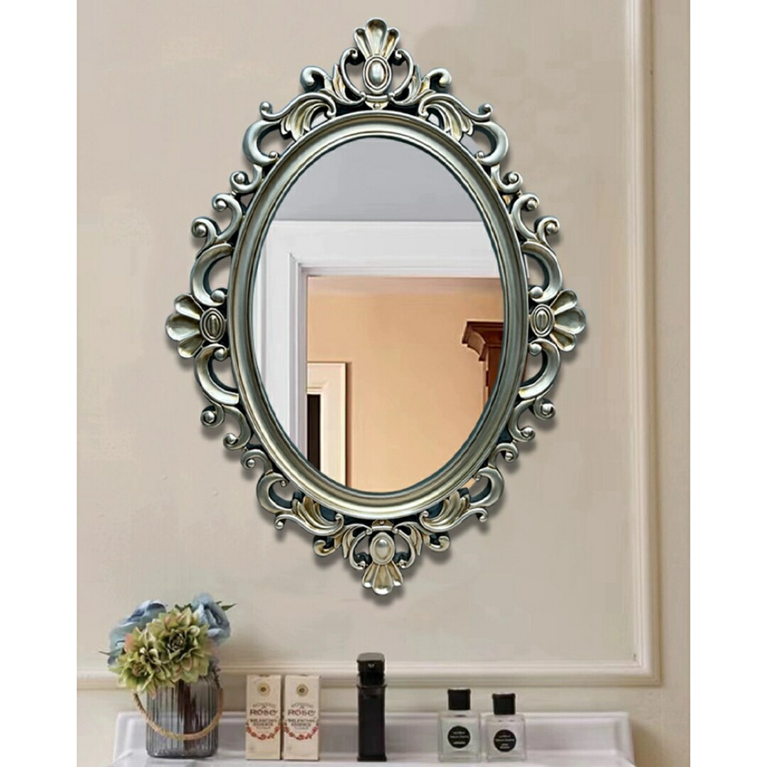 楽天市場】A038895高級感 豪華鏡 アンティーク調 壁掛け鏡 壁掛け