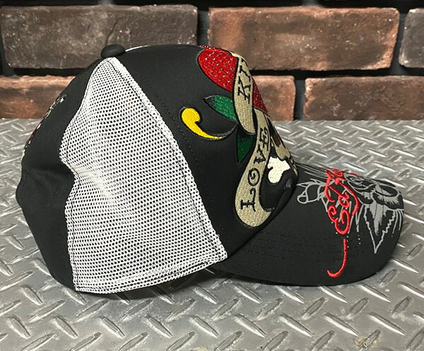 楽天市場】ED HARDY エドハーディー Embroidery Mesh Cap 刺繍メッシュ
