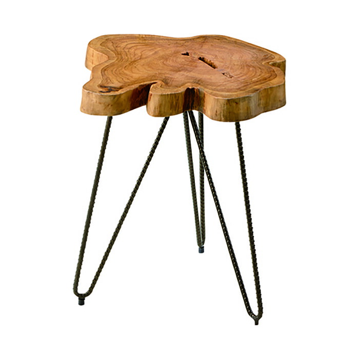 楽天市場】サイドテーブル 切り株ヴィンテージデザイン ラフさが魅力約