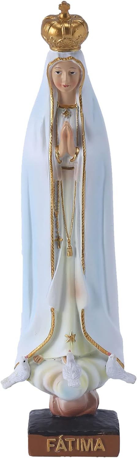 楽天市場】ファティマの聖母彫像 宗教ギフト カトリックの聖母デ