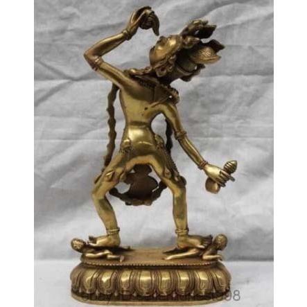 専用【大型】金剛手菩薩像 仏教 チベット密教 古銅塗金 タンカ 曼荼羅