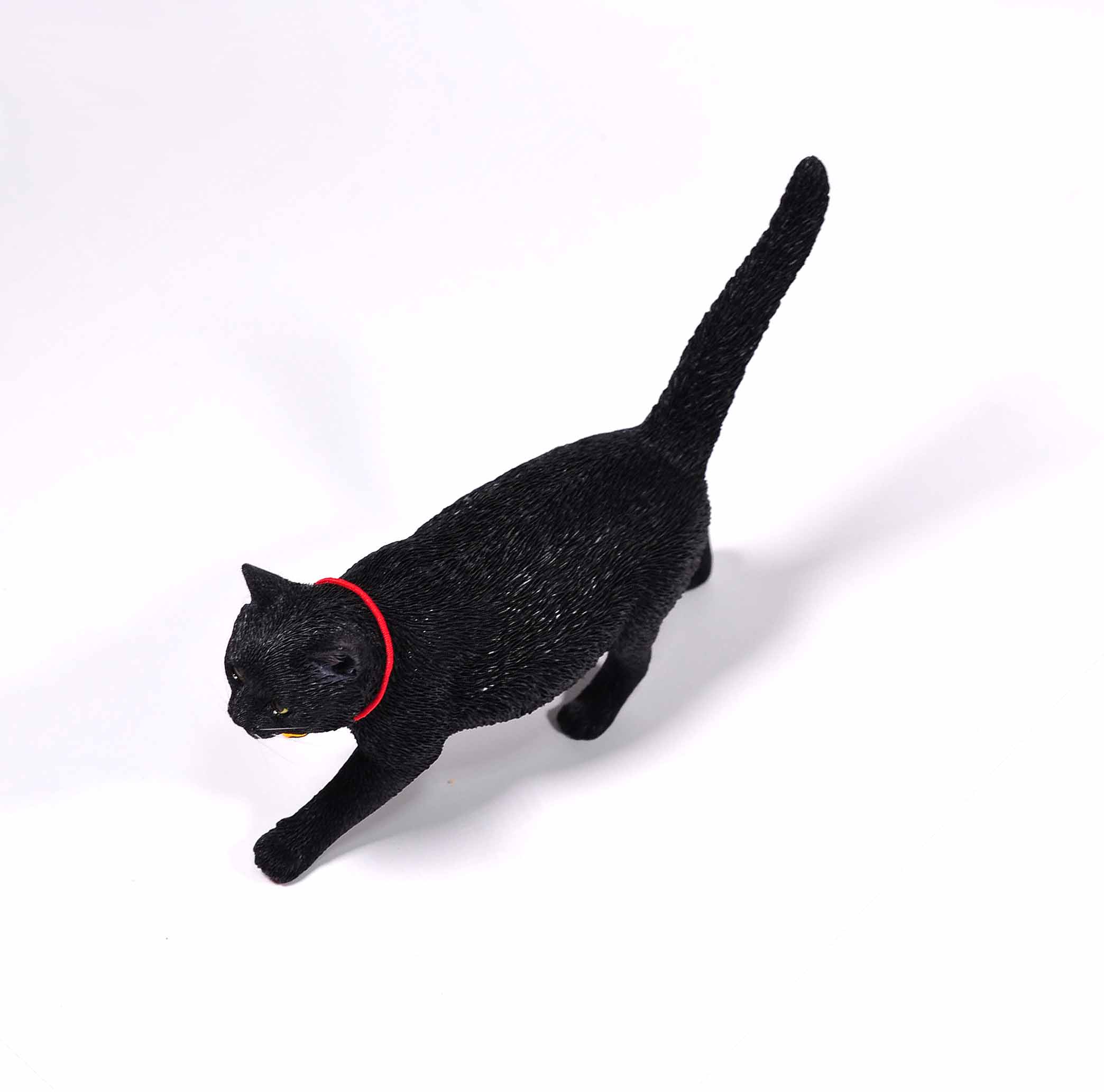 楽天市場】1/6サイズ 歩き回る黒猫 リアルクロネコフィギュア動物彫像