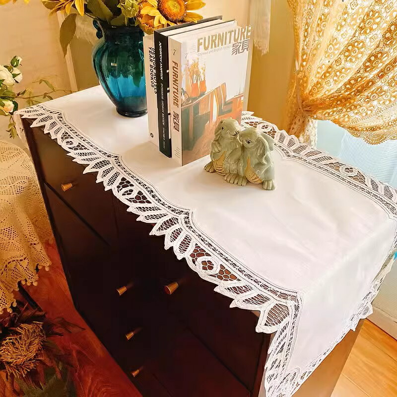 楽天市場】バテンレース テーブルセンター40X130cm 新入荷 ホワイト