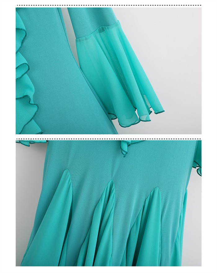 楽天市場】社交ダンスドレス モダンドレス 緑 社交ダンス衣装 社交