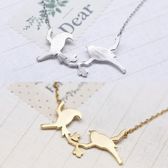 楽天市場】【送料無料】 鳥 ネックレス ペンダント 求愛の小鳥