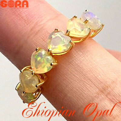 楽天市場】オパール リング k18【鑑別書付】SAエチオピアンオパール