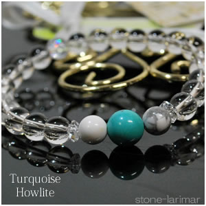 楽天市場】天然色ターコイズAAA8mm ハウライト6mm 水晶AAA6mm