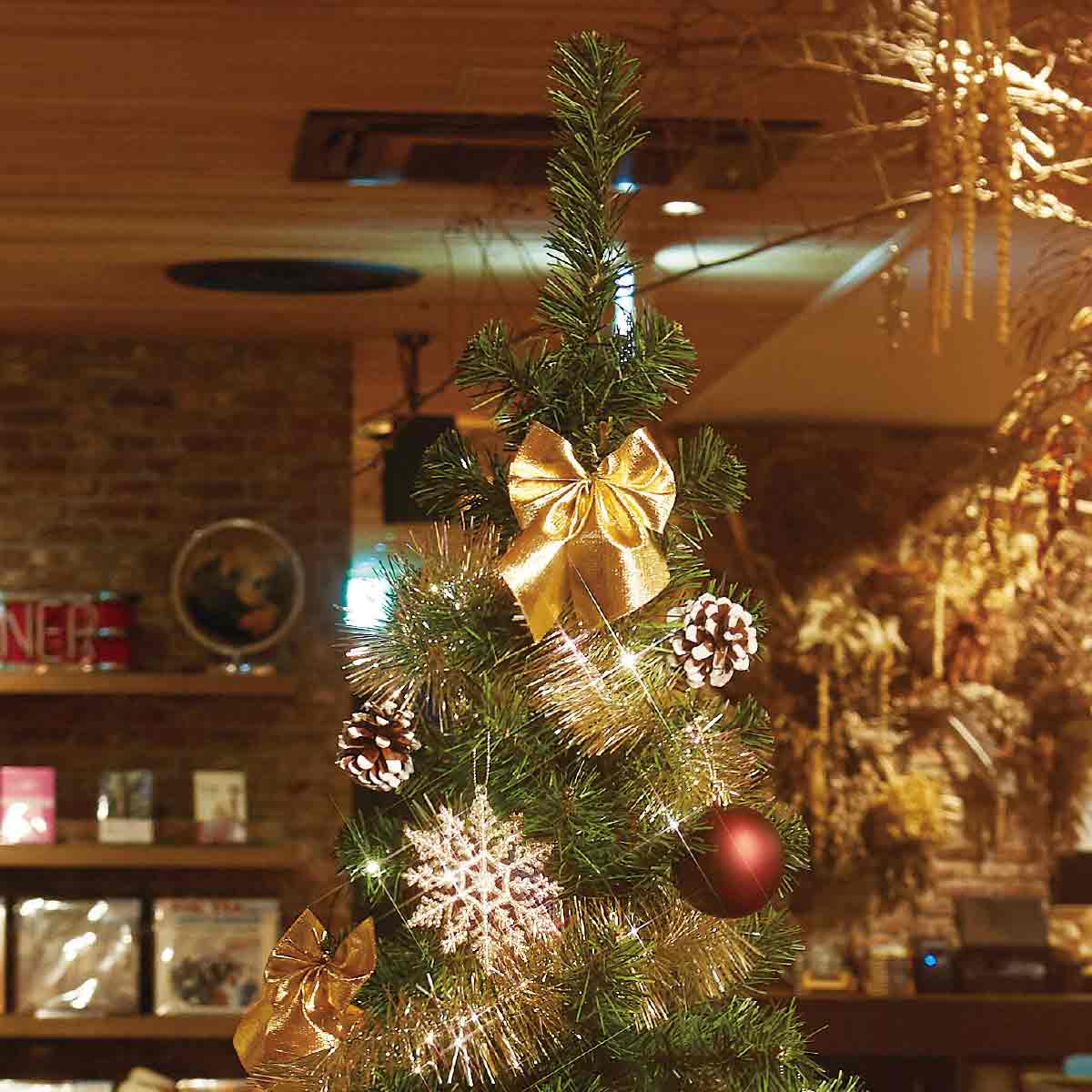 楽天市場】スタンダードクリスマスツリーセット ゴールド 高さ90×幅