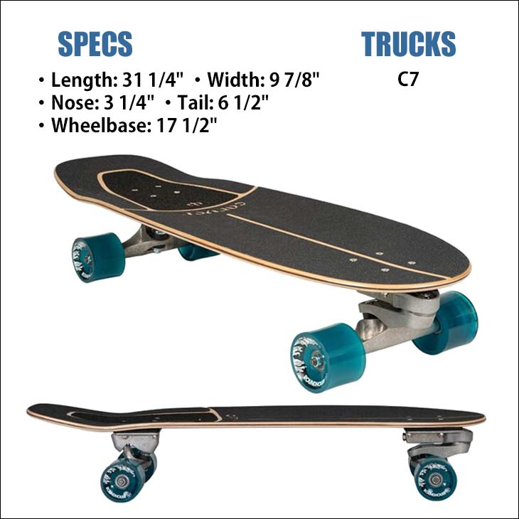 楽天市場】CARVER カーバー スケートボード Knox Quill ノックスキル