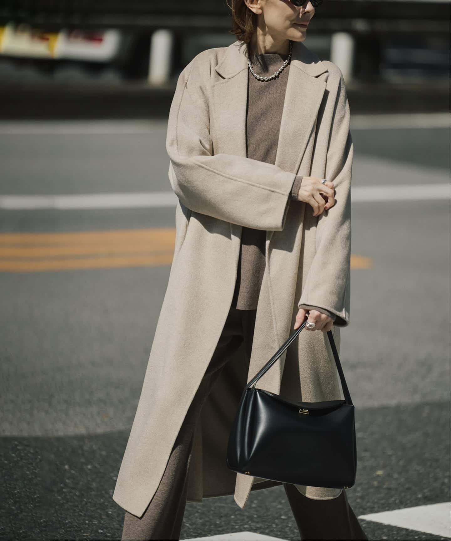 VERMEIL par iena｜カシミヤリバーロングコート | Rakuten Fashion