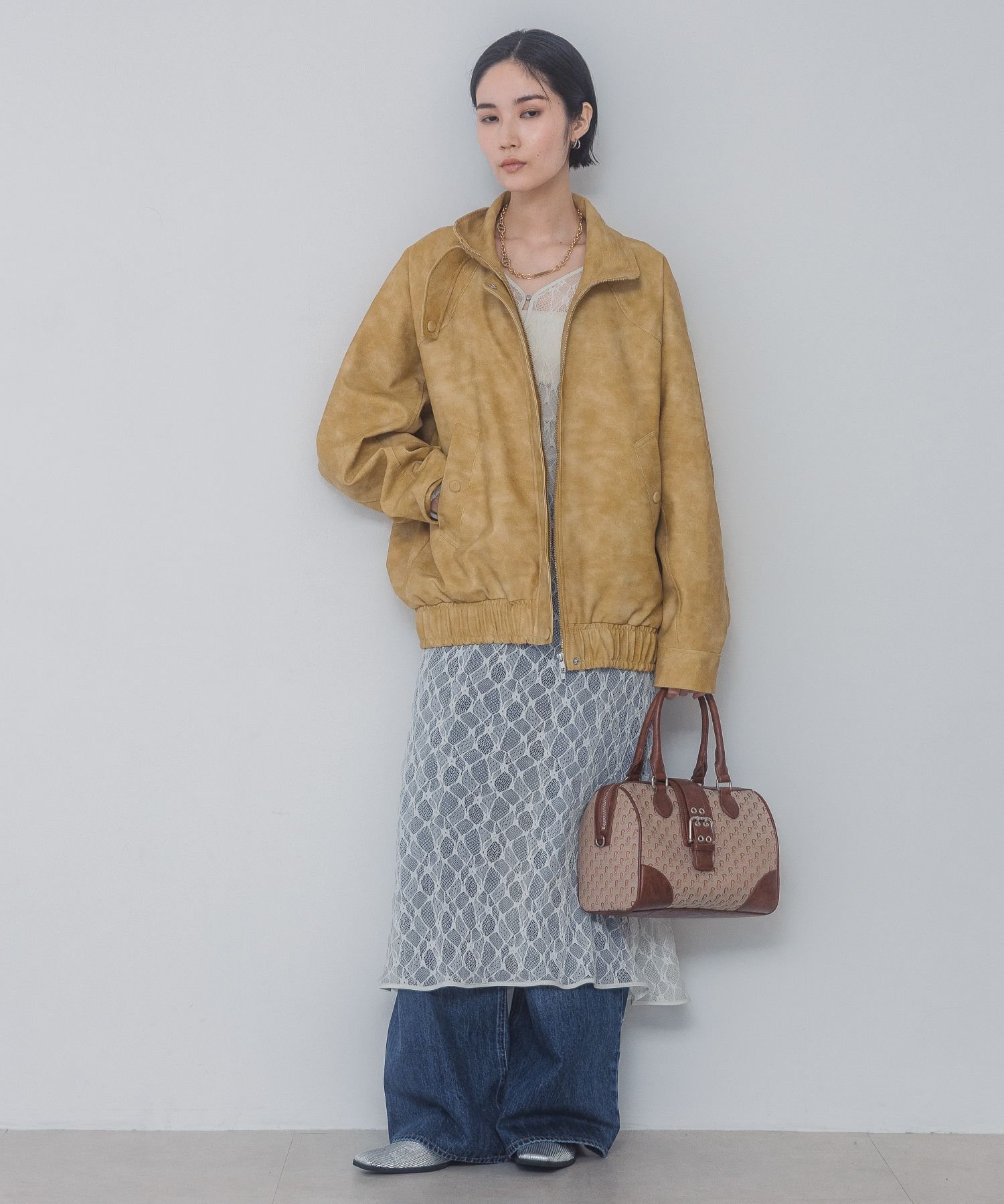 JEANASIS｜ヴィンテージレザーBIGブルゾン | Rakuten Fashion(楽天