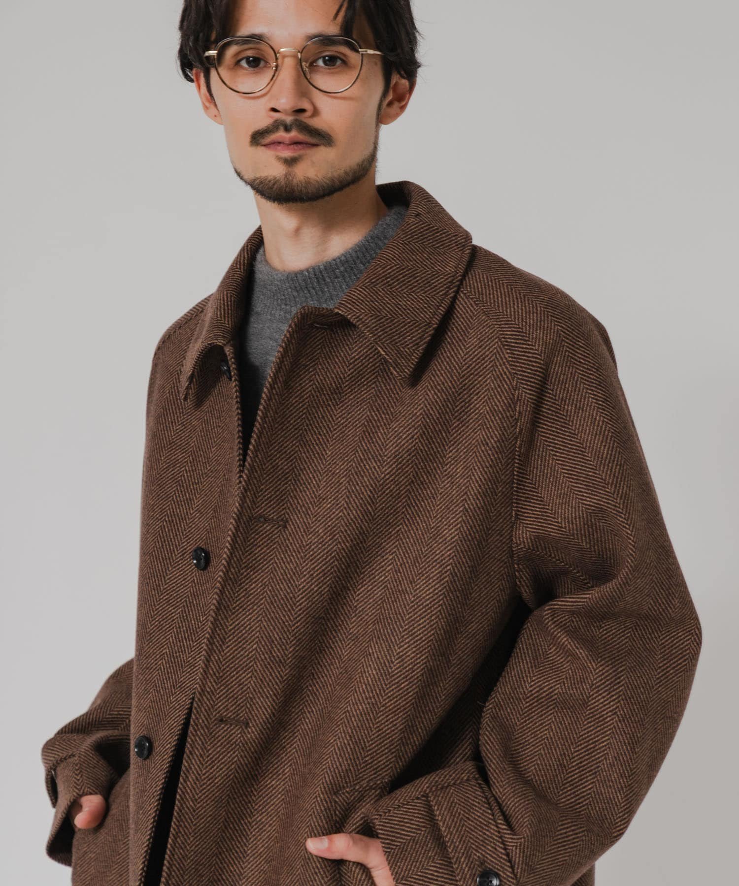 URBAN RESEARCH｜WINDPROOF TWEED HALF COAT | Rakuten Fashion(楽天