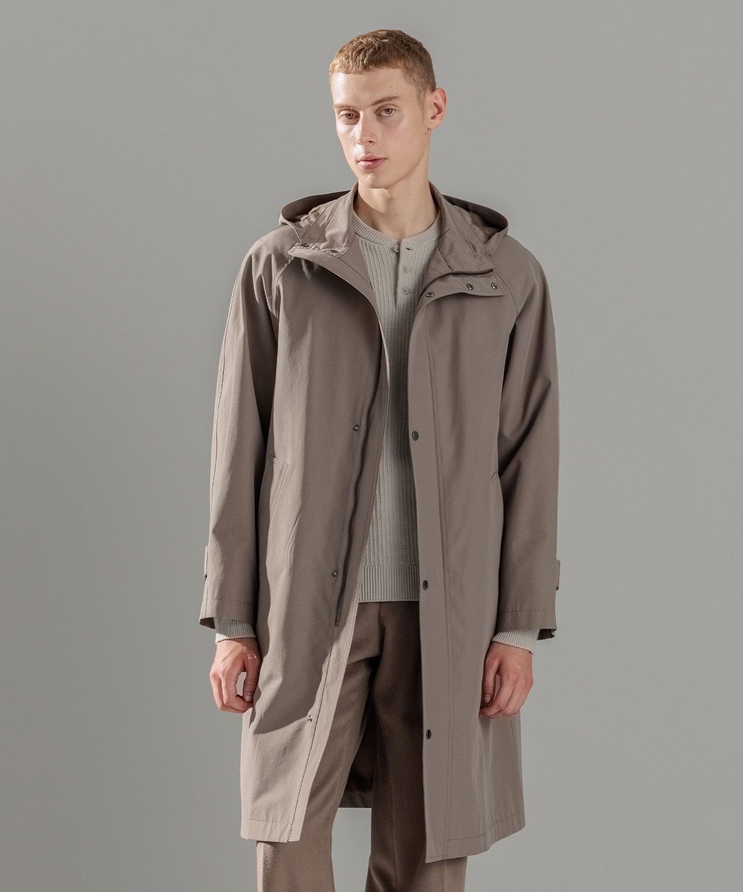 JOSEPH HOMME｜コットンシルクギャバジン ステンカラーコート