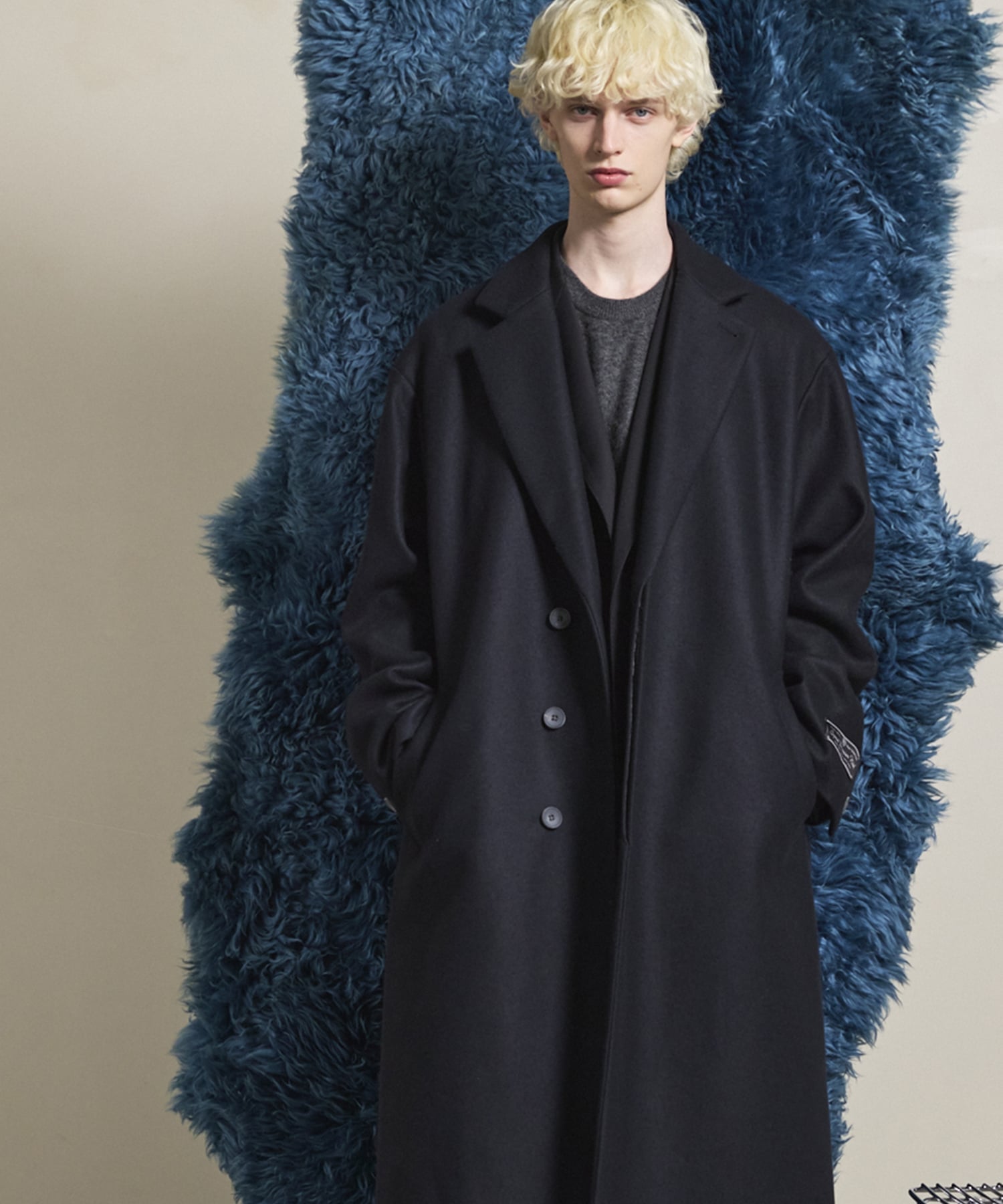 MAISON SPECIAL｜Super140s Prime-Over Melton Chesterfield Coat