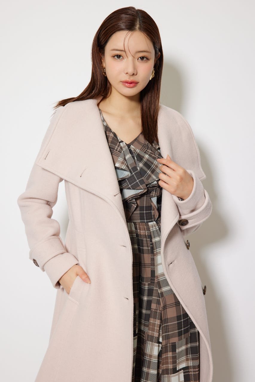rienda｜25オーバーネックシンデレララインコート | Rakuten Fashion