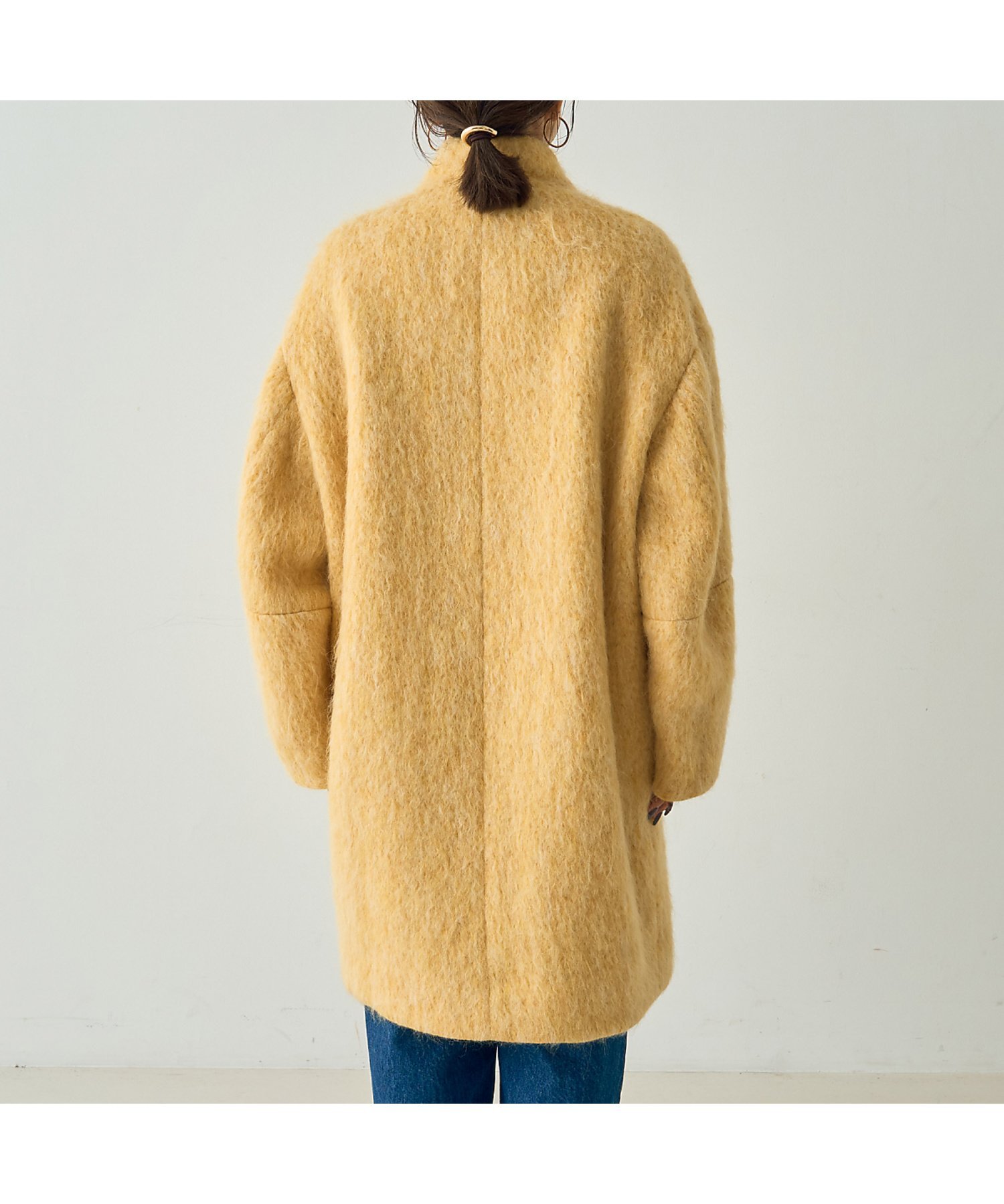 DESIGNWORKS｜アルパカ混モヘアシャギーコート | Rakuten Fashion(楽天