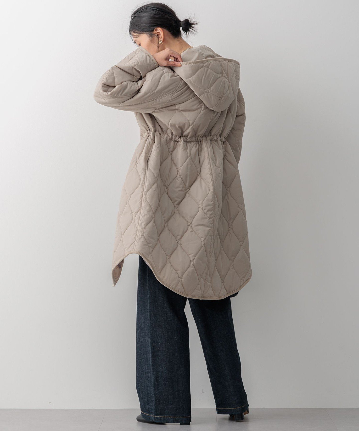 23区｜【洗える/撥水加工】中綿 ロング パディング アウター | Rakuten