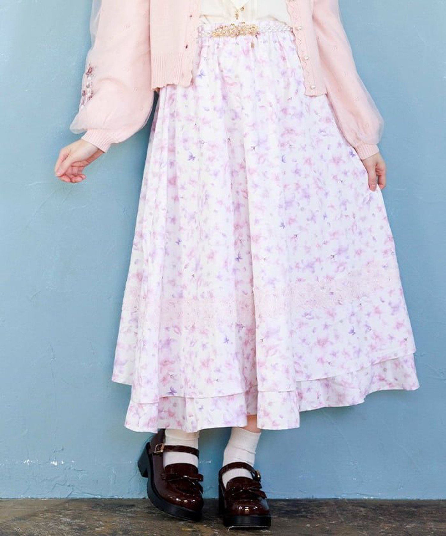 axes femme｜サクラ柄フレアスカート | Rakuten Fashion(楽天