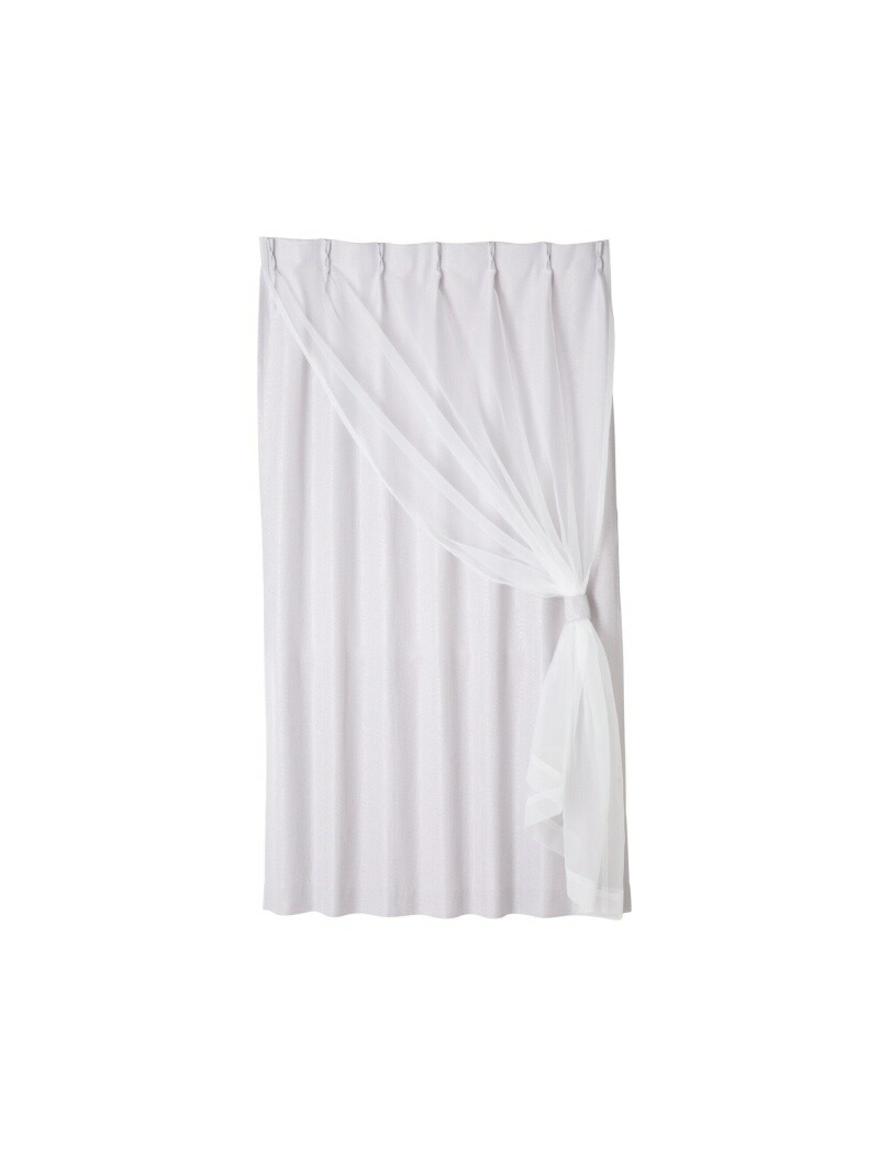 Francfranc｜チュールバルーン ダブルカーテン H2000×W1000(レース