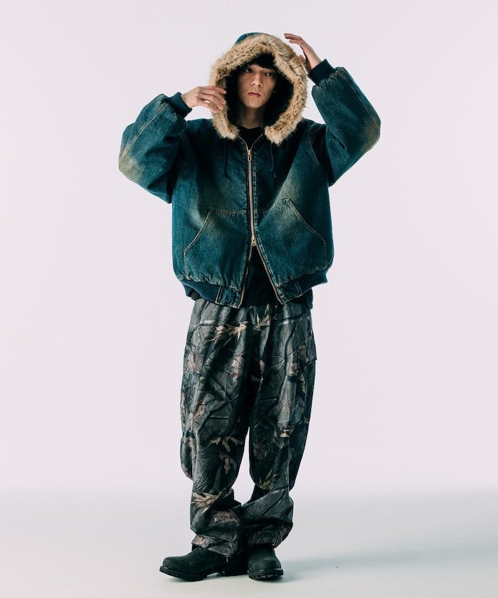 FREAK'S STORE｜フェイクファー ジップアップ 中綿 フードブルゾン