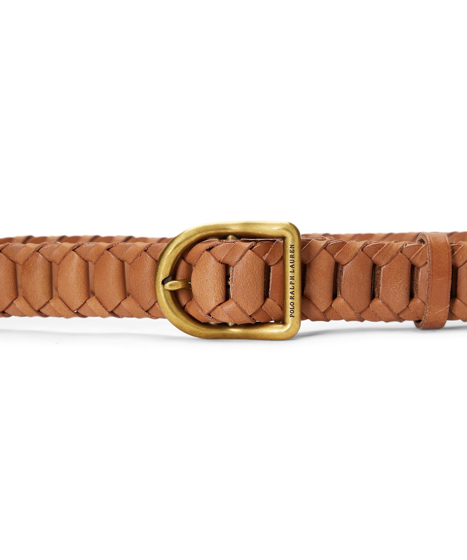 RALPH LAUREN｜ラダーブレーデッド レザー ベルト | Rakuten Fashion