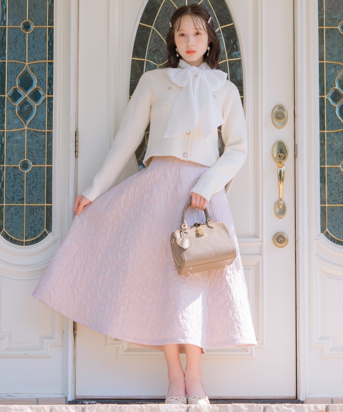 WILLSELECTION｜キルティングボリュームフレアスカート | Rakuten