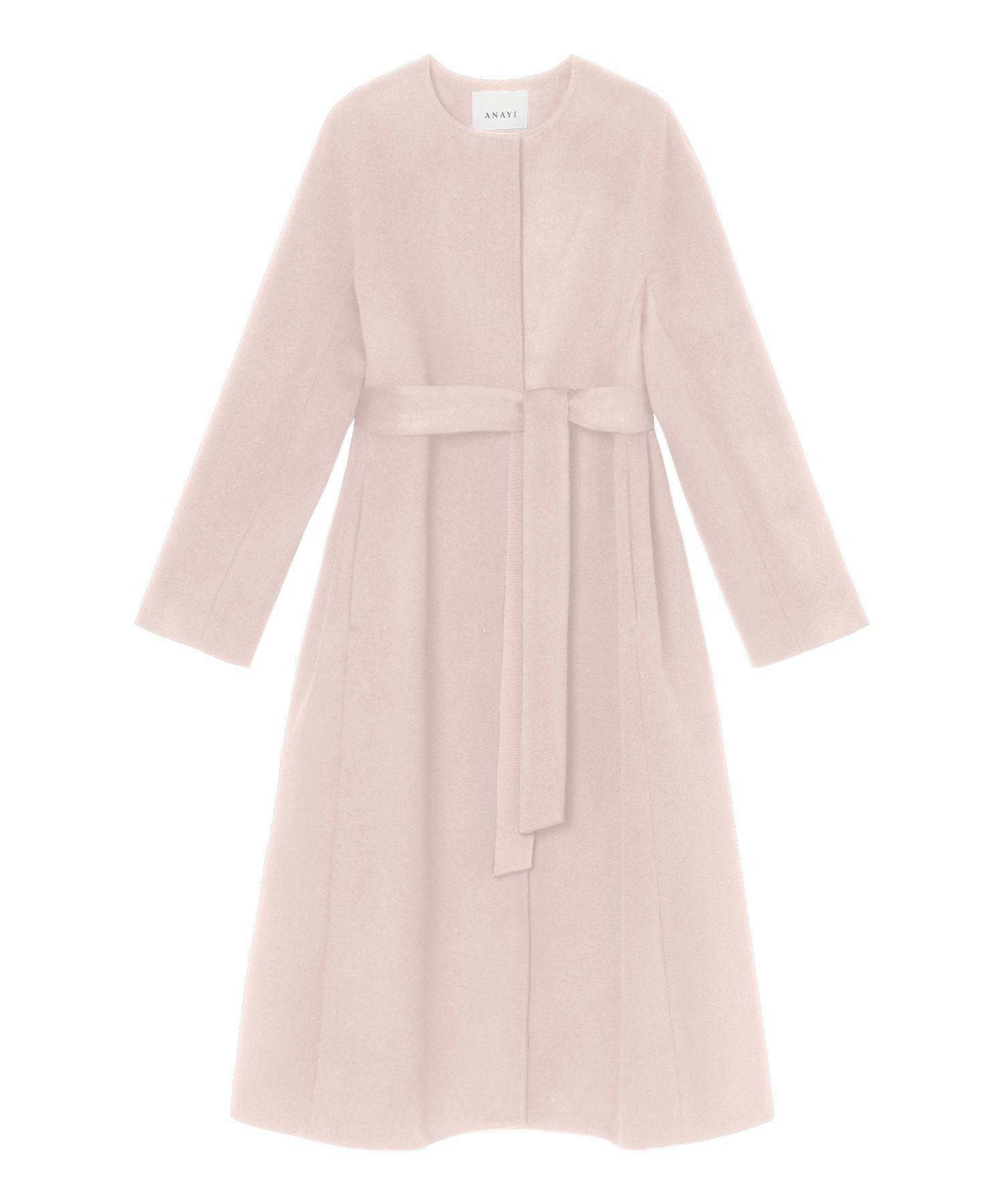 ANAYI｜カシミヤノーカラーベルトコート | Rakuten Fashion(楽天