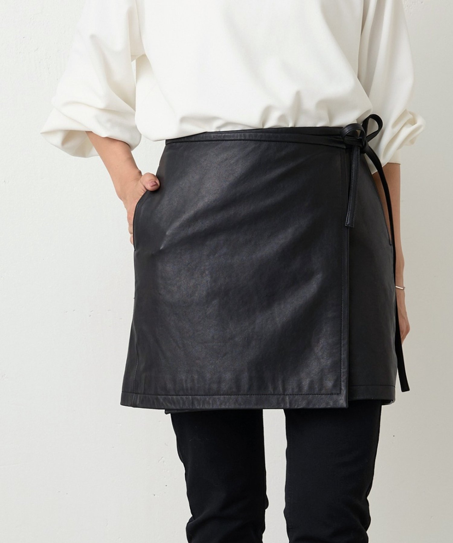 BEARDSLEY｜《15 quinze》レザー巻きスカート | Rakuten Fashion(楽天